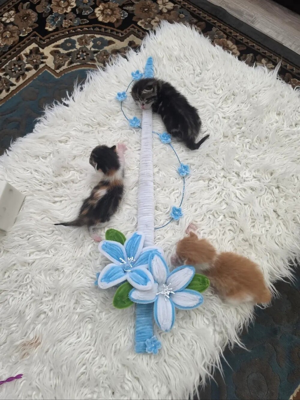 Blue And White Pipe Cleaner ☺️
